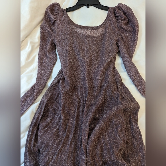 Zara Burgandy Dress Size S - Picture 4 of 5